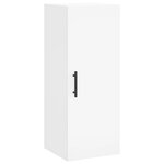 vidaXL Buffet haut Blanc 34 5x34x180 cm Bois d'ingénierie