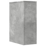 vidaXL Armoire de salle de bain étroite avec roulettes gris béton