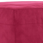 vidaXL Ensemble de canapés 4 Pièces avec coussins rouge bordeaux velours