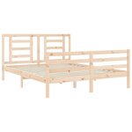 vidaXL Cadre de lit sans matelas bois massif
