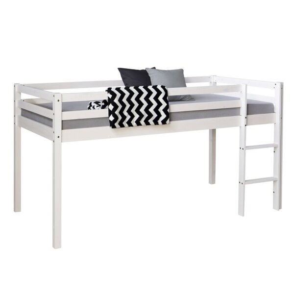 Lit mi-haut avec matelas sommier à lattes 90x200
