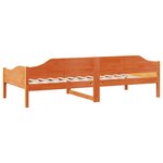 vidaXL Cadre de lit sans matelas cire marron 90x200 cm bois pin massif