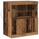 vidaXL Buffet Marron 60 x 37 x 67 cm Bois d'ingénierie