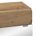 vidaXL Amoire de salle de bain avec miroir TULUM Chêne artisanal