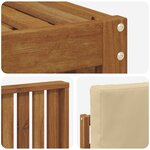 vidaXL Ensemble de canapés d'extérieur 5 pc Naturel et Beige