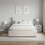 vidaXL Cabinet de chevet 2 pc Gris béton 43 x 34 5 x 44 5 cm