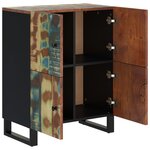 vidaXL Buffet avec 4 portes 60x33x75 cm bois massif de récupération
