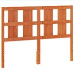 vidaXL Tête de lit cire marron 135 cm bois massif de pin