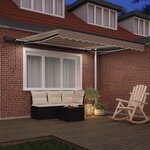 vidaXL Auvent Rétractable Beige 350 x 250 cm tissu