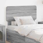vidaXL Tête de lit Gris Sonoma 80 cm Bois d'ingénierie