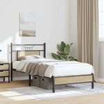 vidaXL Cadre de lit sans matelas chêne sonoma 80x200 cm