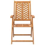 vidaXL Chaises de jardin inclinables lot de 2 bois massif d'acacia