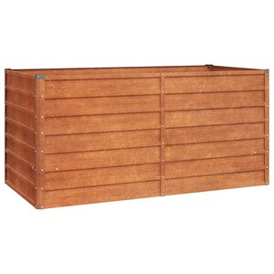 vidaXL Lit surélevé de jardin rouillé 160x80x77 cm acier corten