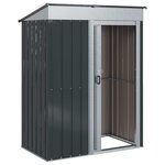 vidaXL Cabanons de jardin Anthracite 137 x 81 x 180 cm Métал