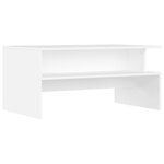 vidaXL Table basse blanc 90x55x42 5 cm bois d'ingénierie
