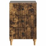 vidaXL Cabinet de chevet Chêne fumé 43 x 41 x 66 5 cm