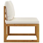 vidaXL Salon de jardin 6 Pièces avec coussins Bois d'acacia solide