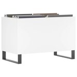 vidaXL Armoire à disques blanc 74 5x38x48 cm bois d'ingénierie