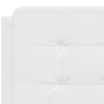 vidaXL Coussin de tête de lit Zadar blanc 140 cm similicuir