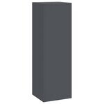 vidaXL Support de Plante 3 Pièces Anthracite Acier