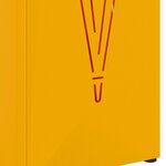 vidaXL Porte-parapluie Moutarde 15 5 x 15 5 x 49 cm Acier
