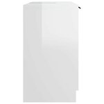 vidaXL Armoire de salle de bain Blanc brillant 64 5x33 5x59 cm