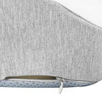 vidaXL Oreiller avec oreiller Gris clair 50 x 43 x 10 cm Coton