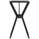 vidaXL Pieds de table à manger cadre en Y 40x40x73 cm acier