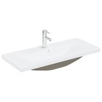 vidaXL Ensemble de meubles de salle de bain 3 Pièces gris béton