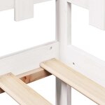 vidaXL Lit de jour et tiroirs sans matelas blanc 80x200 cm bois massif