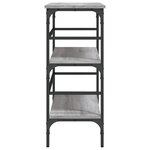 vidaXL Table console sonoma gris 100x32x75 cm bois d'ingénierie