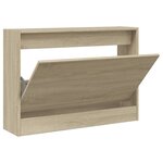 vidaXL Armoire à chaussures chêne sonoma 80x21x57 cm bois d'ingénierie