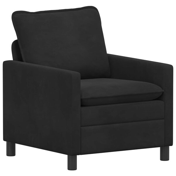 vidaXL Canapé Noir 76 x 81 x 87 5 cm Velours
