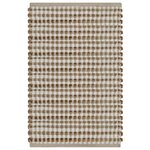 vidaXL Tapis de salle de bain tissés à la main Naturel et blanc
