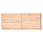 vidaXL Étagère murale 120x50x(2-6) cm bois de chêne massif non traité