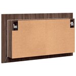 vidaXL Armoire à miroir à LED de bain chêne marron 80x12x45 cm