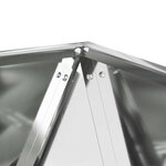 vidaXL Jardinière Argent 40 x 40 x 40 cm Acier galvanisé