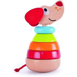 Hape E0448 - Puppy arc-en-ciel à empiler