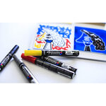 4 Artist Marker : Set de 2 marqueurs Peinture Noir/Blanc PÉBÉO