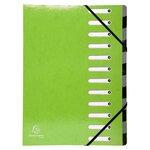 Trieur Harmonika Iderama 12 Compartiments - Vert Anis - X 6 - Exacompta