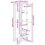 vidaXL Garde-robe 2 Pièces Sonoma 50 x 50 x 200 cm Bois d'ingénierie