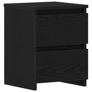 vidaXL Cabinet de chevet Chêne noir 30 x 30 x 40 cm Bois d'ingénierie