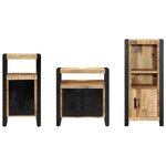 vidaXL Ensemble de mobilier de salle de bain avec étagère 3 Pièces