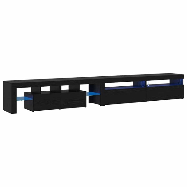 vidaXL Meubles TV 3 Pièces Chêne noir 290 x 36 5 x 40 cm