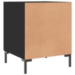vidaXL Tables de chevet 2 Pièces noir 40x40x50 cm bois d’ingénierie