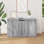 vidaXL Maison pour chat Gris Sonoma 85 x 55 x 53 5 cm