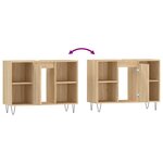 vidaXL Armoire salle de bain chêne sonoma 80x33x60cm bois d'ingénierie