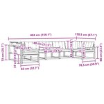 vidaXL Ensemble de canapés d'extérieur 7 pc Blanc et Beige