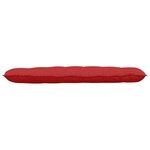 vidaXL Coussin de Dos Rouge 160 x 19 x 50 cm tissu