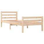 vidaXL Cadre de lit sans matelas bois massif 90x200 cm